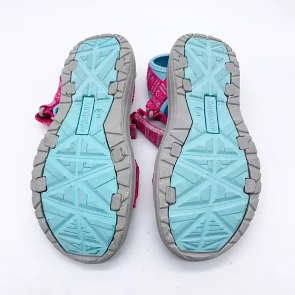 Northside Girl's Bayview Sandals Aqua Pink‎ Size 5